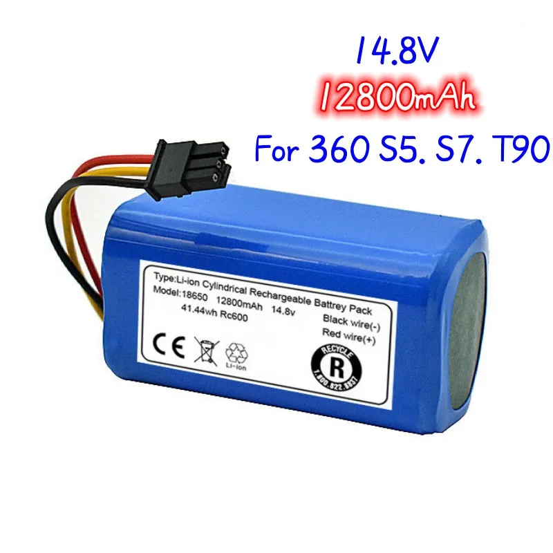 2023New type 14.8v6800mah for Qihoo 360 S5 S7 T90 Vacuum Cleaner Replacement Batteries Large capacity
2023New type 14.8v6800mah for Qihoo 360 S5 S7 T90 Vacuum Cleaner Replacement Batteries Large capacity