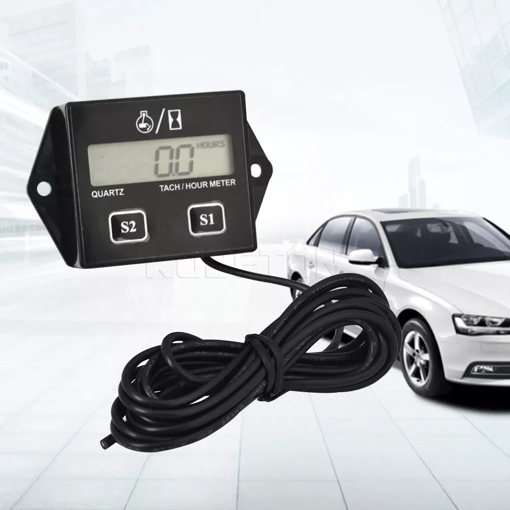LCD Display Black Digital Display Tachometer Engine Tach Hour Meter Gauge Inductive Car Stroke Engine For Car Motor Boat
LCD Display Black Digital Display Tachometer Engine Tach Hour Meter Gauge Inductive Car Stroke Engine For Car Motor Boat