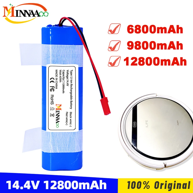 Original Rechargeable Battery For Ilife Zaco V3s V5s V8s DF45 DF43 V3 X3 V50 V55 V5Lpro 14.4V 2600Mah Robotic Cleaner Parts
Original Rechargeable Battery For Ilife Zaco V3s V5s V8s DF45 DF43 V3 X3 V50 V55 V5Lpro 14.4V 2600Mah Robotic Cleaner Parts