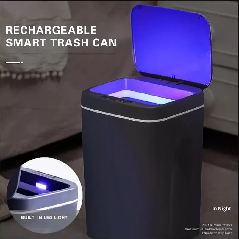 12/14/16L Intelligent Trash Can Automatic Sensor Dustbin Sensor Waste Bin Home Rubbish Can For Kitchen Bathroom Garbage
12/14/16L Intelligent Trash Can Automatic Sensor Dustbin Sensor Waste Bin Home Rubbish Can For Kitchen Bathroom Garbage