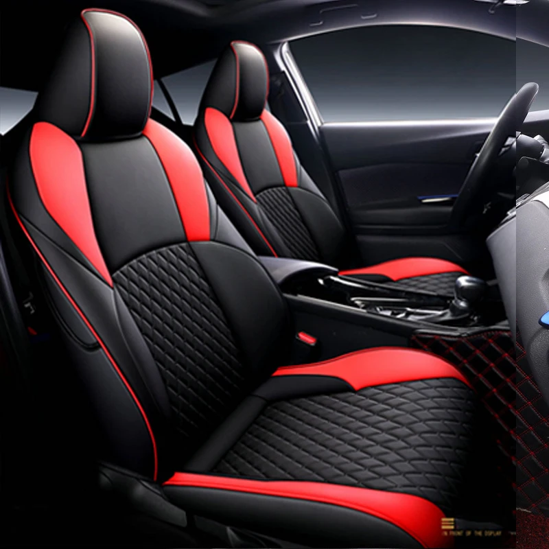 Модные специальные чехлы на сиденья автомобиля для Toyota CHR 2019-2022, водонепроницаемый кожаный защитный полный комплект передних и задних подуш... 
Модные специальные чехлы на сиденья автомобиля для Toyota CHR 2019-2022, водонепроницаемый кожаный защитный полный комплект передних и задних подуш...