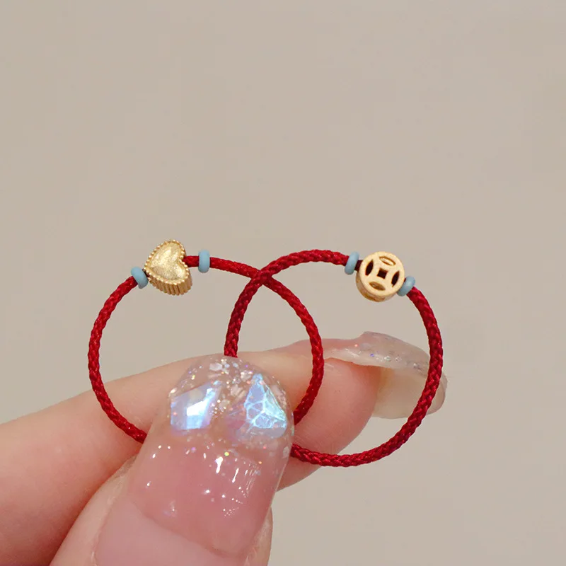 Серебряное кольцо S925 в виде монеты с Красной веревкой, кольцо ручной работы в новом китайском стиле, переводное красное кольцо 
Серебряное кольцо S925 в виде монеты с Красной веревкой, кольцо ручной работы в новом китайском стиле, переводное красное кольцо