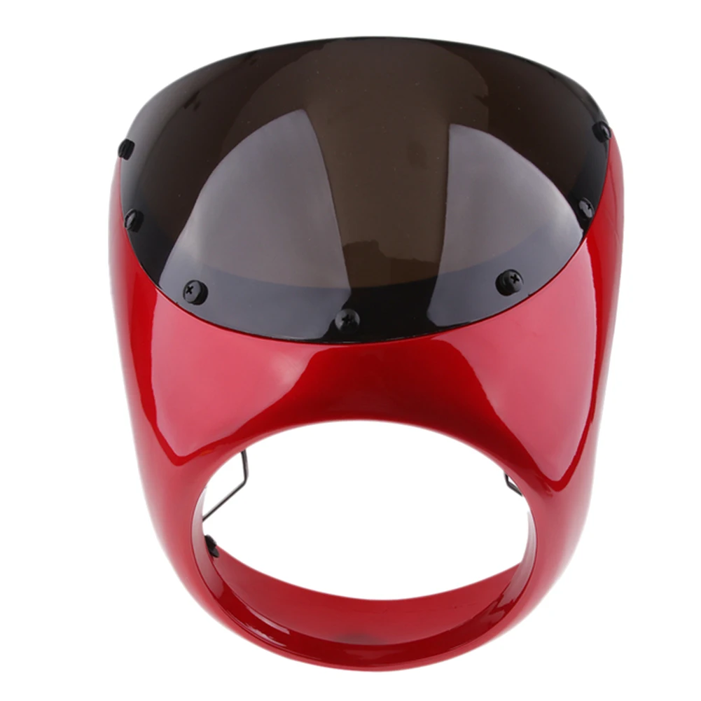 Motorcycle Front Headlight Fairing WindScreen Windshield Plastic Universal Cafe Racer Retro Headlight Wind Screen Red
Motorcycle Front Headlight Fairing WindScreen Windshield Plastic Universal Cafe Racer Retro Headlight Wind Screen Red