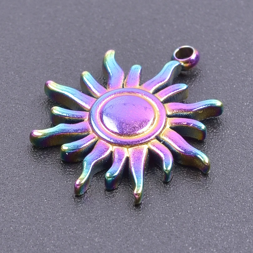 6Pcs Gold Color Sun Charms Pendant Stainless Steel Sun Flower Pendant Connector For DIY Necklace Earring Jewelry Making Supplies
6Pcs Gold Color Sun Charms Pendant Stainless Steel Sun Flower Pendant Connector For DIY Necklace Earring Jewelry Making Supplies