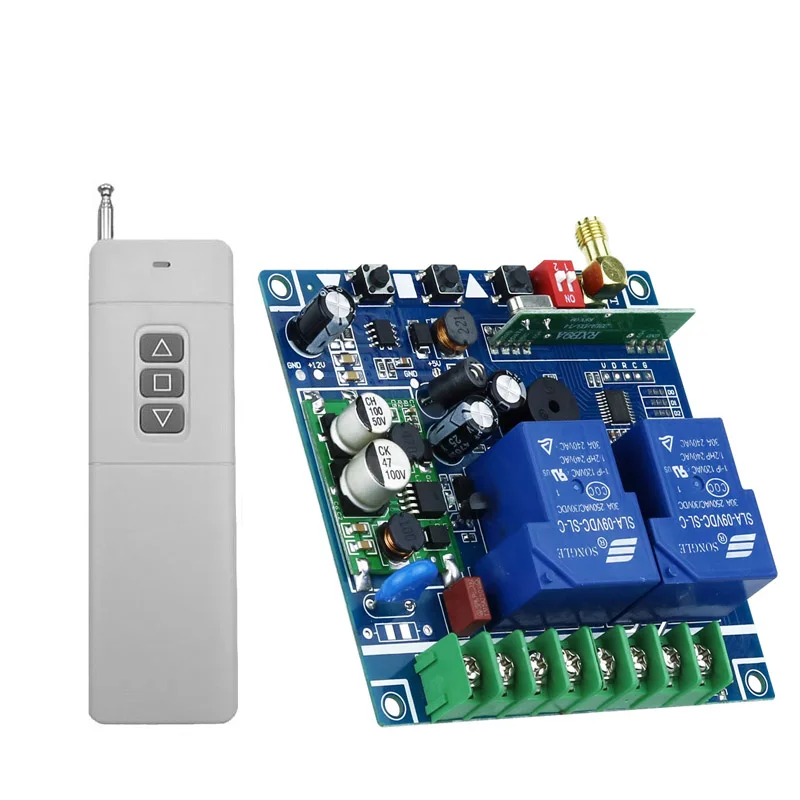 DC12V 24V 30A relay RF Wireless remote control switch Electric door lock/lighting/Garage door/electric curtain
DC12V 24V 30A relay RF Wireless remote control switch Electric door lock/lighting/Garage door/electric curtain