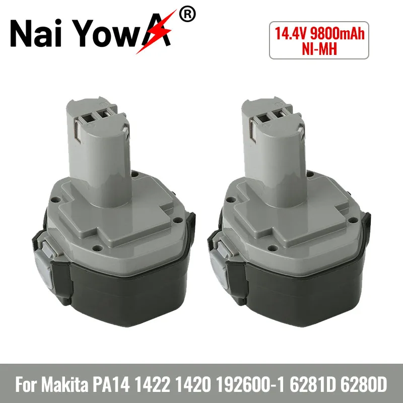 100% Оригинальный аккумулятор 14,4 В 9800 мАч для MAKITA 14,4 В Аккумулятор 1420 1422 1433 1434 1435F 193158-3 для электроинструмента Ni-MH
100% Оригинальный аккумулятор 14,4 В 9800 мАч для MAKITA 14,4 В Аккумулятор 1420 1422 1433 1434 1435F 193158-3 для электроинструмента Ni-MH