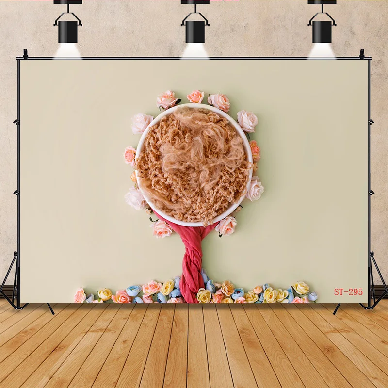 Newborn Baby Digital Photography Fur Garland Backdrop Floral Basket Birthday Hundred Days Studio Background XSE-25
Newborn Baby Digital Photography Fur Garland Backdrop Floral Basket Birthday Hundred Days Studio Background XSE-25