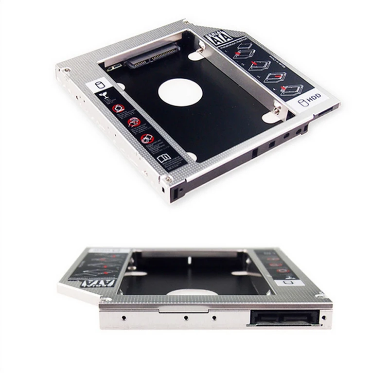 

Aluminum 9.5mm 12.7mm 2nd Second HDD Caddy SATA 3.0 Case Box For 2.5" SSD DVD CD-ROM Enclosure Adapter Hard Disk Drive Laptop