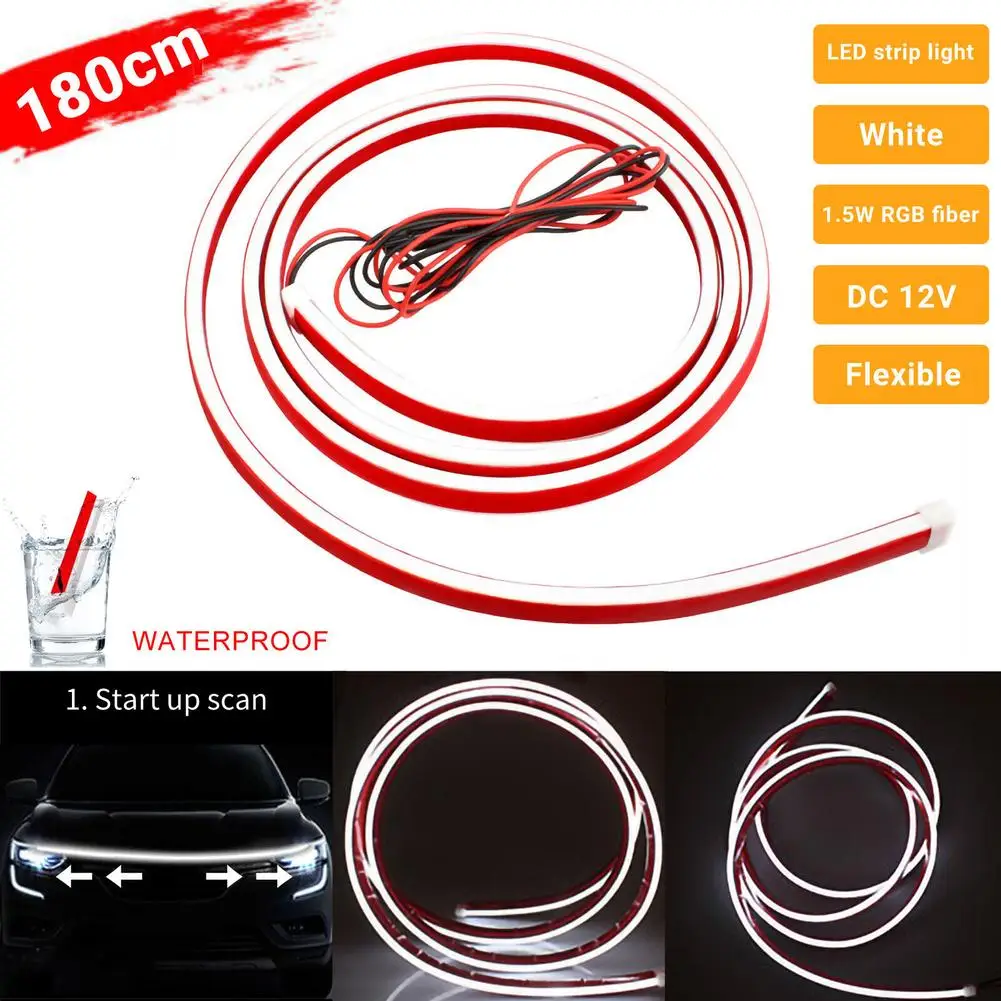 Car Hood Trim Light Start Scanning Penetrating Daytime Running Light Led Light Strip 180cm Modified Parts
Car Hood Trim Light Start Scanning Penetrating Daytime Running Light Led Light Strip 180cm Modified Parts