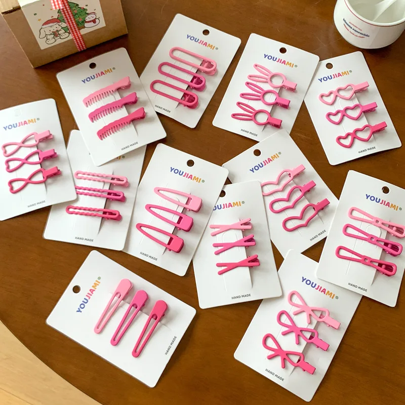 Pink Gradient Color Seamless Hair Clip Woman Girl Bangs Side Clip Duckbill Clip Hairpin Barrettes Fashion Hair Style Accessories
Pink Gradient Color Seamless Hair Clip Woman Girl Bangs Side Clip Duckbill Clip Hairpin Barrettes Fashion Hair Style Accessories
