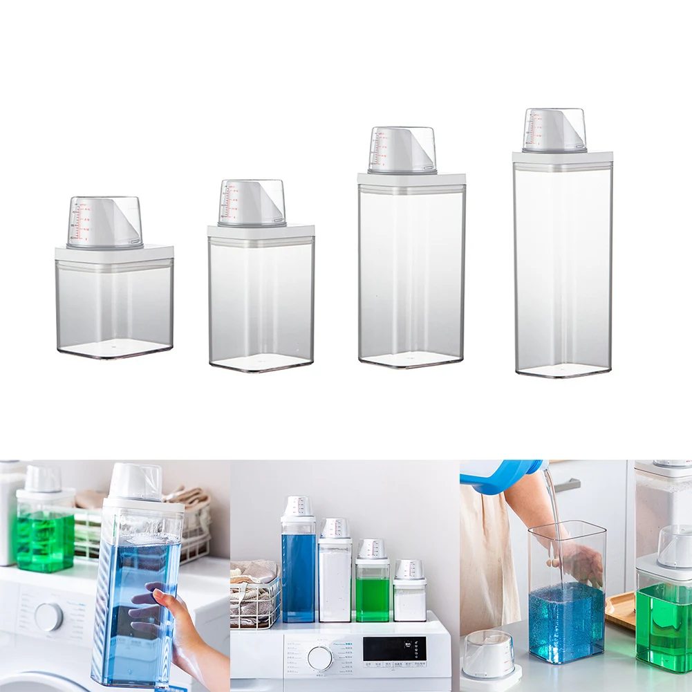Plastic Laundry Washing Up Powder Container Soap Detergents Storage Box Multipurpose Airtight Clear Storage Jar Measuring Cup
Plastic Laundry Washing Up Powder Container Soap Detergents Storage Box Multipurpose Airtight Clear Storage Jar Measuring Cup