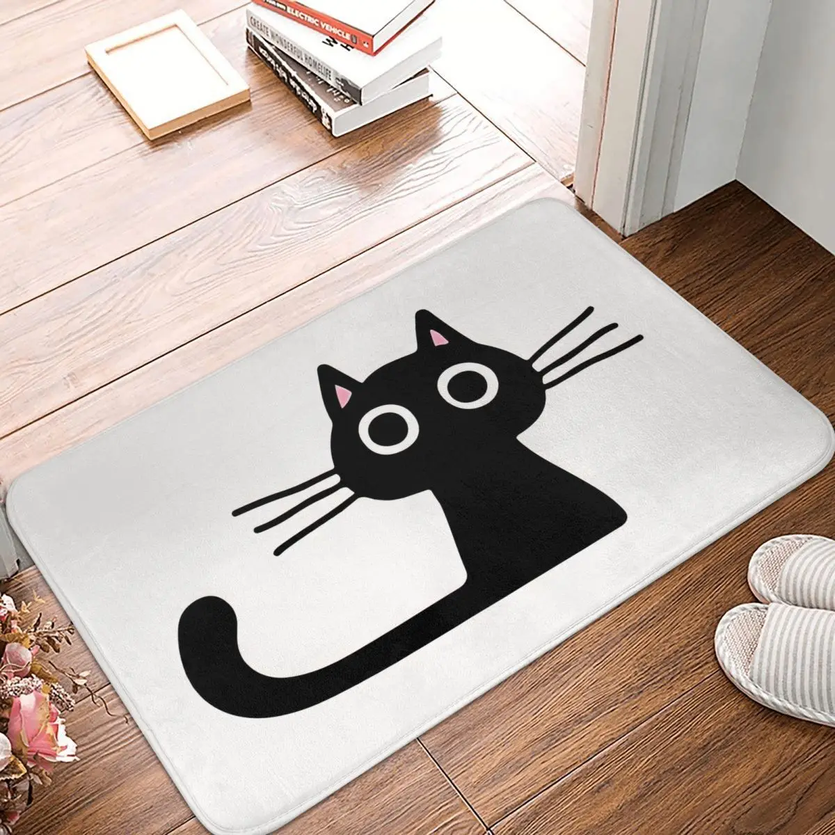 Cat Non-slip Doormat Bath Mat Cutie Kitty Wide Eyed Black Kitten Balcony Carpet Welcome Rug Home Decor
Cat Non-slip Doormat Bath Mat Cutie Kitty Wide Eyed Black Kitten Balcony Carpet Welcome Rug Home Decor