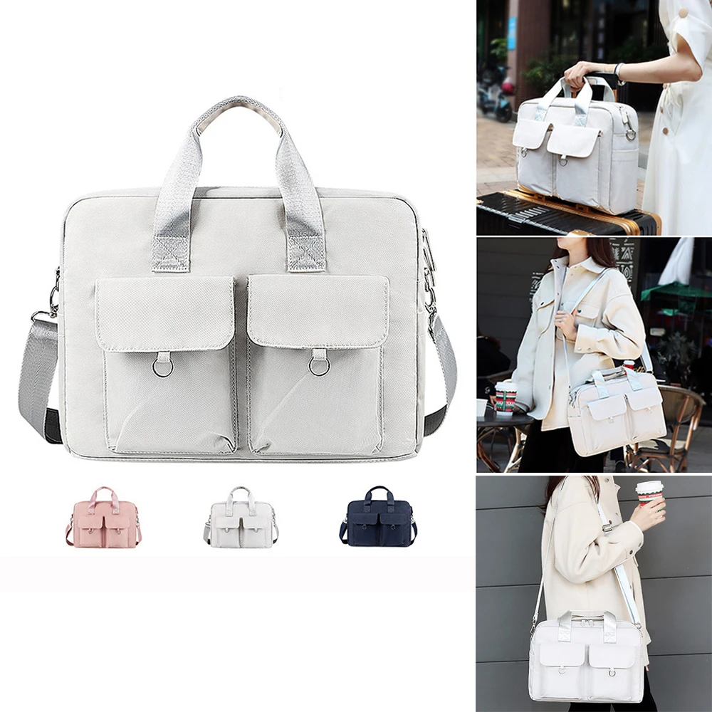Solid Color Laptop Bag Waterproof Notebook Bag Sleeve Computer Shoulder Handbag Briefcase Bag 13.3inch 14.1-15.4inch 15.6 Inch
Solid Color Laptop Bag Waterproof Notebook Bag Sleeve Computer Shoulder Handbag Briefcase Bag 13.3inch 14.1-15.4inch 15.6 Inch