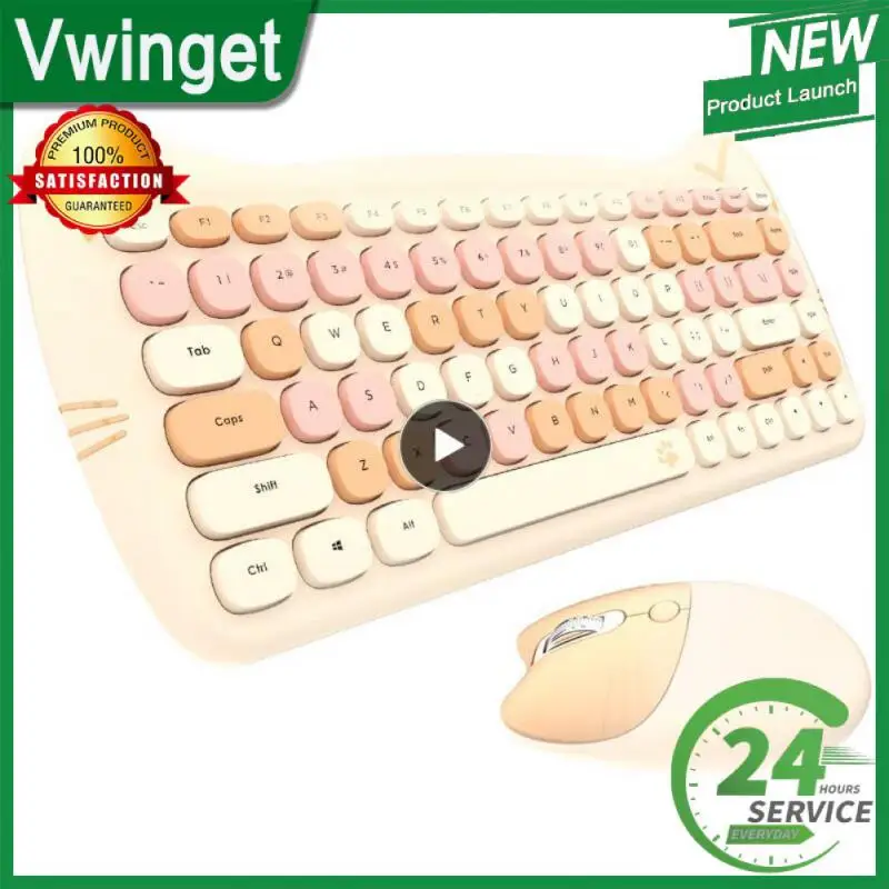 Mini Keyboard Mouse Portable 2400dpi Wireless 2.4g Keyboard Mouse Set Cute Meow Usb Gaming Mechanical Keyboard For Gamer
Mini Keyboard Mouse Portable 2400dpi Wireless 2.4g Keyboard Mouse Set Cute Meow Usb Gaming Mechanical Keyboard For Gamer