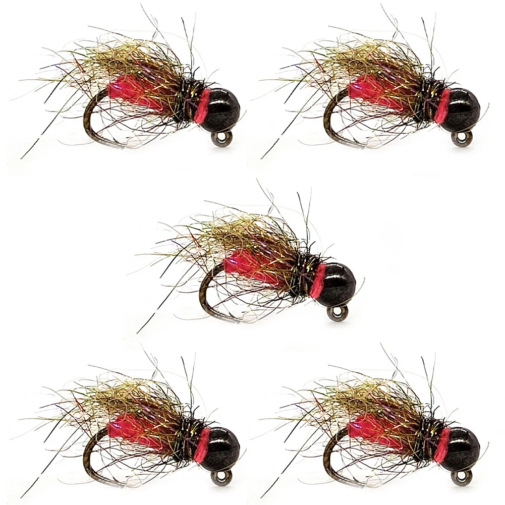 5pcs Fly Hook Trout Fishing Lures Fast Sinking Tungsten Bead Head Nymph Fly Bait 12# 14# 6# Trout Wahoo Grayling Baits Tackle
5pcs Fly Hook Trout Fishing Lures Fast Sinking Tungsten Bead Head Nymph Fly Bait 12# 14# 6# Trout Wahoo Grayling Baits Tackle