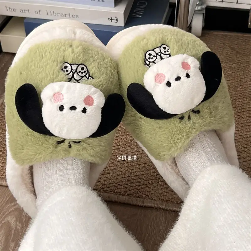 Kawaii Sanrioed Anime Cartoon Pochacco Series Plush Slippers Cotton Padded Shoes Warm Thickening Baby Boy Girl Festival Gift
Kawaii Sanrioed Anime Cartoon Pochacco Series Plush Slippers Cotton Padded Shoes Warm Thickening Baby Boy Girl Festival Gift
