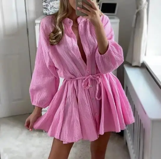 Women Dress Elegant Commuting V-neck Dress Sexy Sweet Solid Color Ruffle Dress Office Ladies Elegant Straight Long Sleeve Dress
Women Dress Elegant Commuting V-neck Dress Sexy Sweet Solid Color Ruffle Dress Office Ladies Elegant Straight Long Sleeve Dress