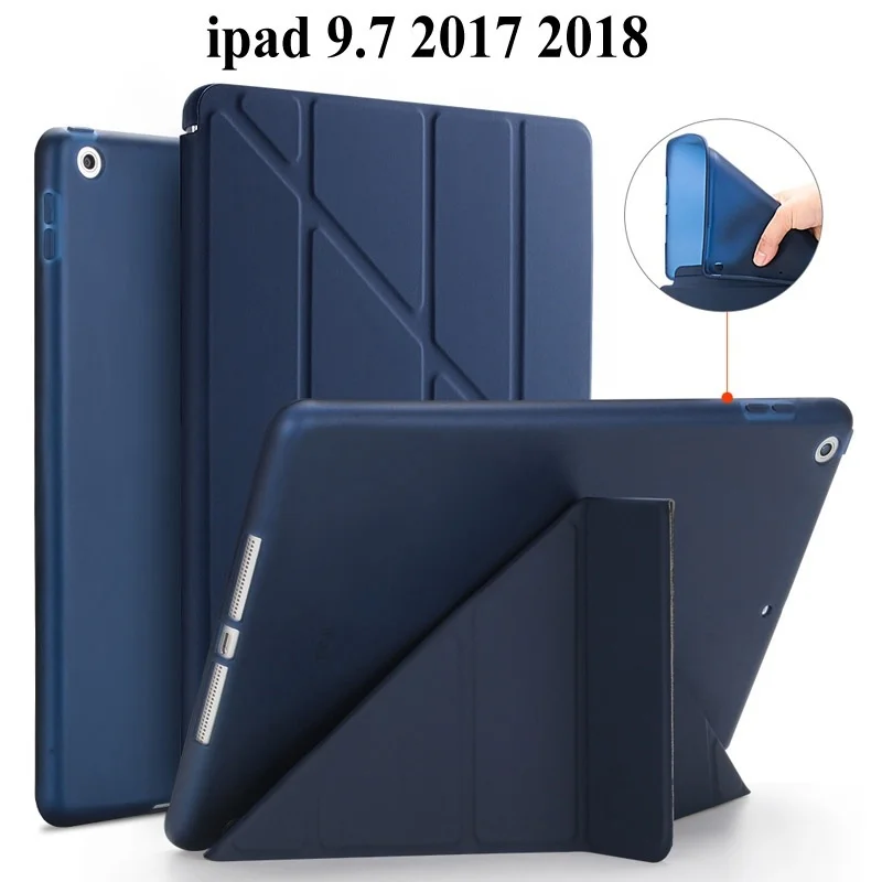 

Мягкий защитный чехол из ТПУ для Apple iPad 9,7 2017, умный чехол для iPad 9,7 2018, чехол для A1822, A1823, чехол для планшета + пленка + ручка