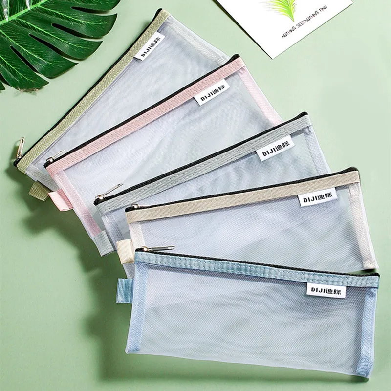 Simple Transparent Mesh Pencil Case Office Student Pencil Cases Nylon School Supplies Pen Box Storage Bags Home Storage
Simple Transparent Mesh Pencil Case Office Student Pencil Cases Nylon School Supplies Pen Box Storage Bags Home Storage