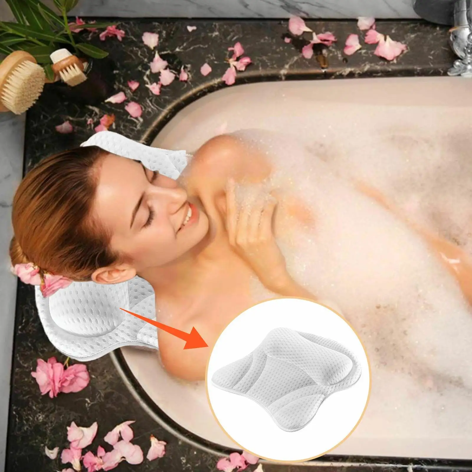 Bathroom Pillow Hotel Bathtub Mat Bathroom Lying Pillow Mat Spring Hot Ultra-thick Mat Non-slip 3D Mesh Bath Breathable P1A4 
Bathroom Pillow Hotel Bathtub Mat Bathroom Lying Pillow Mat Spring Hot Ultra-thick Mat Non-slip 3D Mesh Bath Breathable P1A4