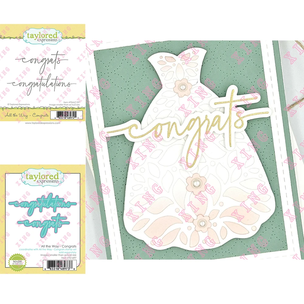 2022 New All the Way - Congrats Metal Cutting Dies Clear Silicone Stamps Set Scrapbooking Diy Decoration Craft Embossing Stencil
2022 New All the Way - Congrats Metal Cutting Dies Clear Silicone Stamps Set Scrapbooking Diy Decoration Craft Embossing Stencil