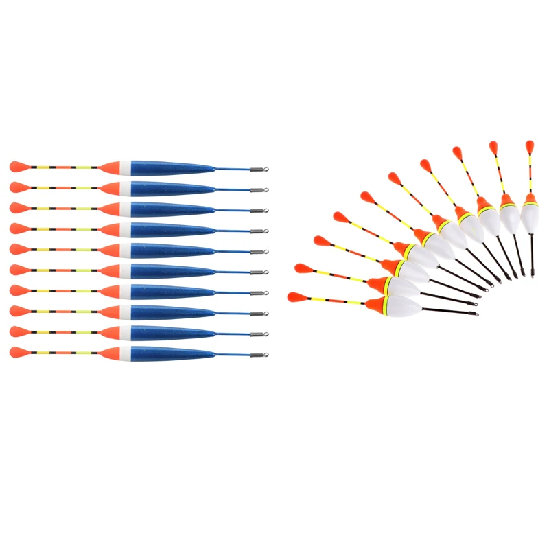20Pcs Carp Fishing Floats Set Buoy Bobber Stick For Fish Tackle Vertical - 10Pcs No.10 0.6G & 10Pcs 4No.3.0G
20Pcs Carp Fishing Floats Set Buoy Bobber Stick For Fish Tackle Vertical - 10Pcs No.10 0.6G & 10Pcs 4No.3.0G