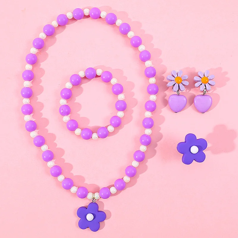 Children Acrylic Ear Clips Necklace Rings Beaded Jewelry Many Bracelet Cartoon Resin Fashion Holiday Gift
Children Acrylic Ear Clips Necklace Rings Beaded Jewelry Many Bracelet Cartoon Resin Fashion Holiday Gift
