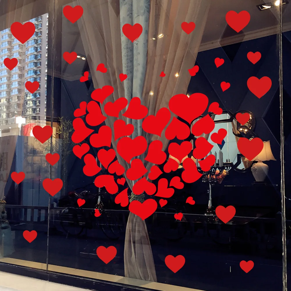 6pcs Vinyl Art Decal Shop Window Valentines Day Red Love Hearts Sticker Pvc Wedding Home Decoration Glass Floor 11.42x11.42inch
6pcs Vinyl Art Decal Shop Window Valentines Day Red Love Hearts Sticker Pvc Wedding Home Decoration Glass Floor 11.42x11.42inch