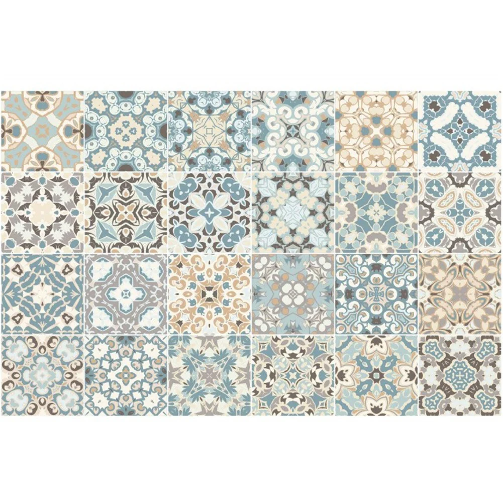 24pcs Adhesive Tiles Stickers Art Diagonal Mosaic Floor Sticker Vintage Pattern Art Decorative Accessories for Kitchen Bedroom
24pcs Adhesive Tiles Stickers Art Diagonal Mosaic Floor Sticker Vintage Pattern Art Decorative Accessories for Kitchen Bedroom