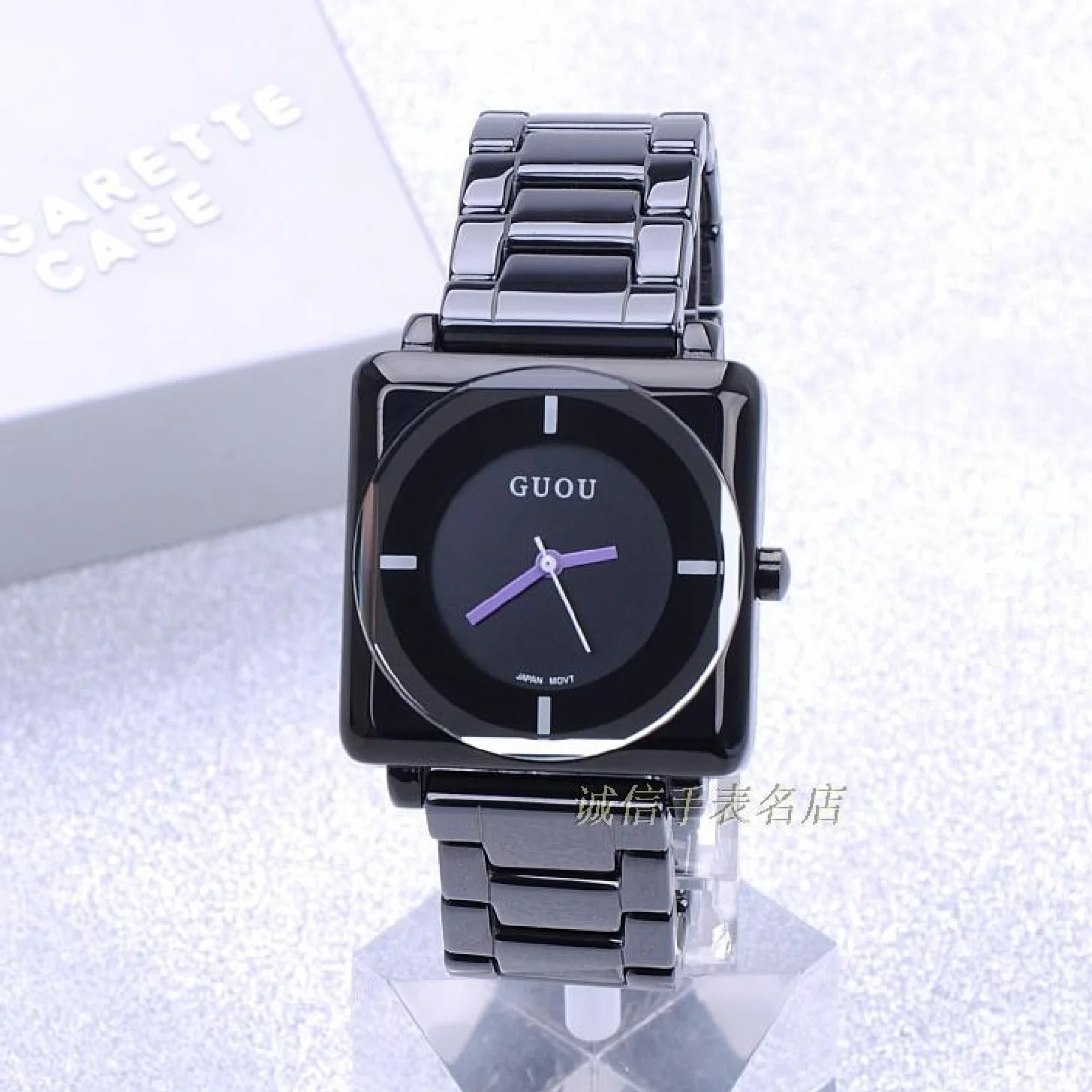 Fashion Guou Top Brand Quartz Waterproof Women's Watch Square Dial Black Full Stainless Steel Band Luxury Gift Lady WristWatch
Fashion Guou Top Brand Quartz Waterproof Women's Watch Square Dial Black Full Stainless Steel Band Luxury Gift Lady WristWatch