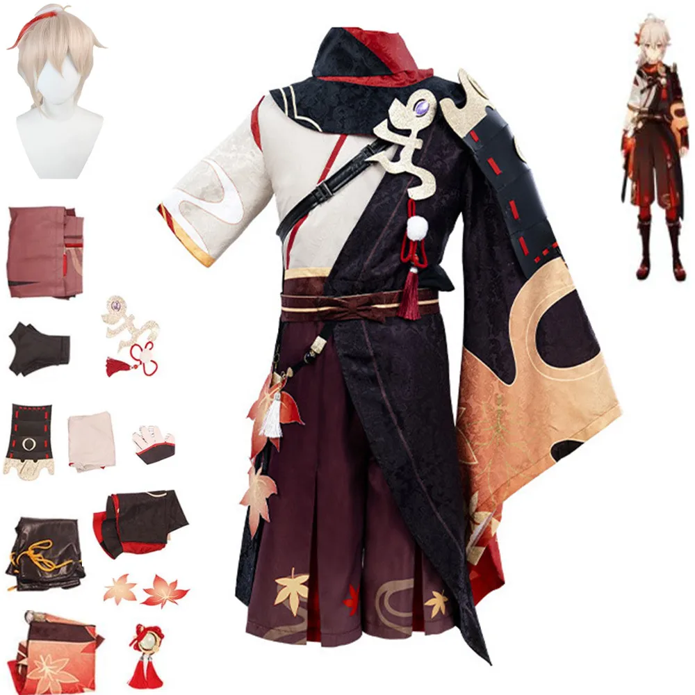 Anime Game Genshin Impact Kaedehara Kazuha Cosplay Costume Inazuma Wig Coat Accessories Adult Man Woman Halloween Party Suit
Anime Game Genshin Impact Kaedehara Kazuha Cosplay Costume Inazuma Wig Coat Accessories Adult Man Woman Halloween Party Suit