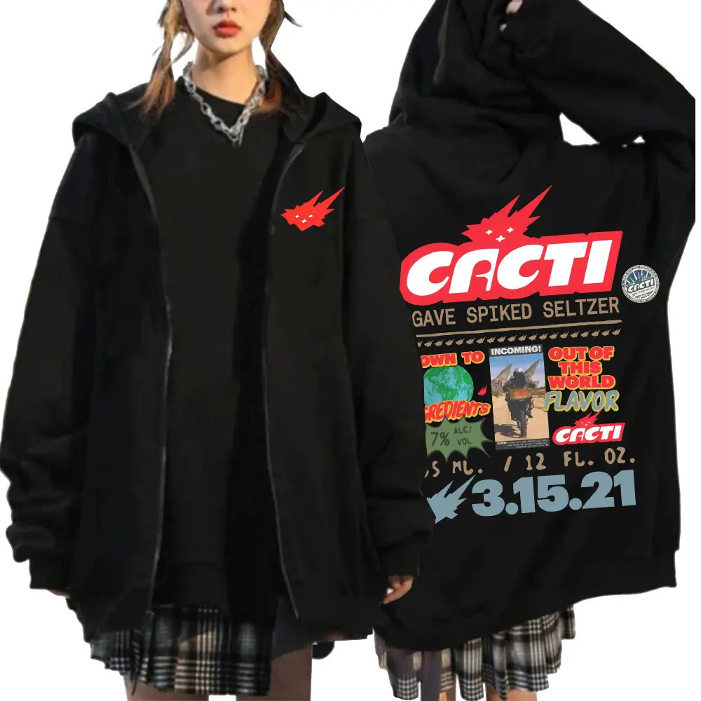 Hip Hop Rapper Travis Scott Zipper Hoodie Men Long Sleeve Casual Oversize Sweatshirts Streetwear Cactus Jack Print Zip Up Coats
Hip Hop Rapper Travis Scott Zipper Hoodie Men Long Sleeve Casual Oversize Sweatshirts Streetwear Cactus Jack Print Zip Up Coats