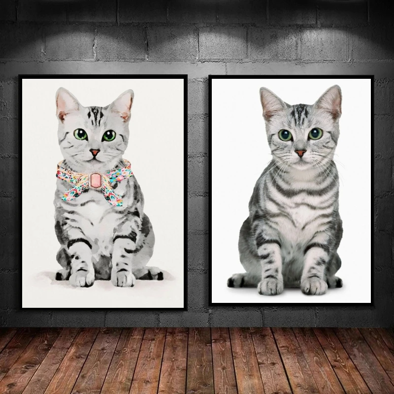 Canvas Posters Cute Kitty Cat Animal Children Gifts Modern Home Modular Painting Wall Stickers Children's Bedroom Decor Classic
Canvas Posters Cute Kitty Cat Animal Children Gifts Modern Home Modular Painting Wall Stickers Children's Bedroom Decor Classic