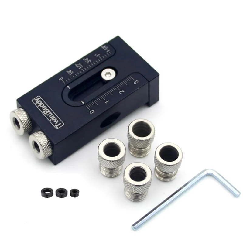 Pocket Hole Jig Kit 6/8/9.5Mm Angle Drill Guide Woodwoorking Tool Hole Puncher Locator Jig Drill Bit Carpentry Tools Set
Pocket Hole Jig Kit 6/8/9.5Mm Angle Drill Guide Woodwoorking Tool Hole Puncher Locator Jig Drill Bit Carpentry Tools Set
