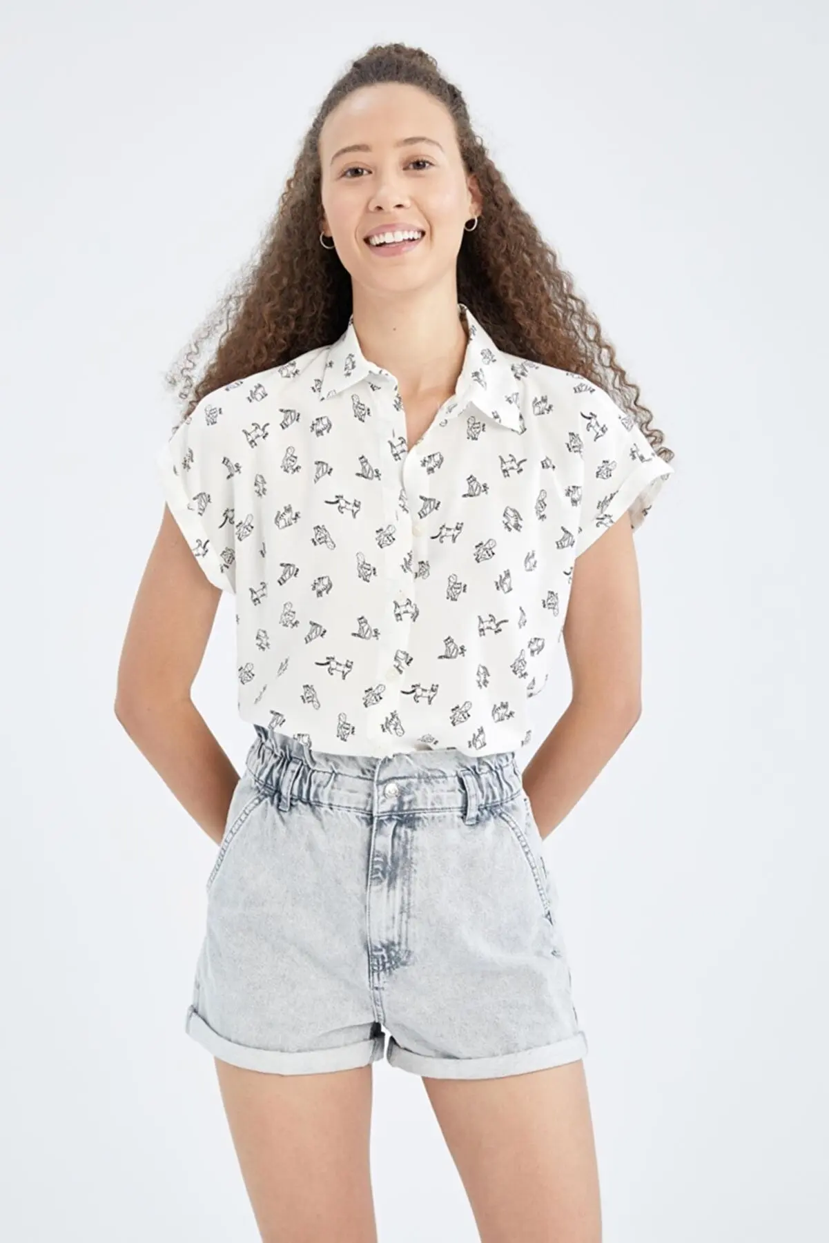 Relax Fit Watermelon Patterned Shirt Printed Shirt Printed Short Sleeve Fabric Shirt Fashion Pretty Cheap women women's Blouses 260587783
Relax Fit Watermelon Patterned Shirt Printed Shirt Printed Short Sleeve Fabric Shirt Fashion Pretty Cheap women women's Blouses 260587783