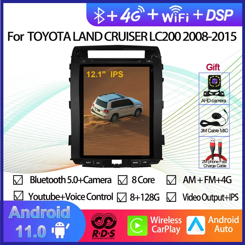 Car Audio Tesla Vertical Screen Android Car GPS Navigation For TOYOTA LAND CRUISER LC200 2008-2015 Auto Radio Multimedia
Car Audio Tesla Vertical Screen Android Car GPS Navigation For TOYOTA LAND CRUISER LC200 2008-2015 Auto Radio Multimedia