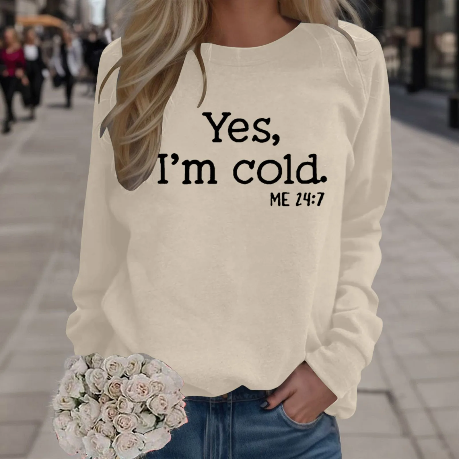 Yes I'm Cold Printed Hoodies Women Sweatshirt Fleece Long Sleeve O Neck Loose Sweatshirt Girls Pullovers Winter Female Clothes
Yes I'm Cold Printed Hoodies Women Sweatshirt Fleece Long Sleeve O Neck Loose Sweatshirt Girls Pullovers Winter Female Clothes