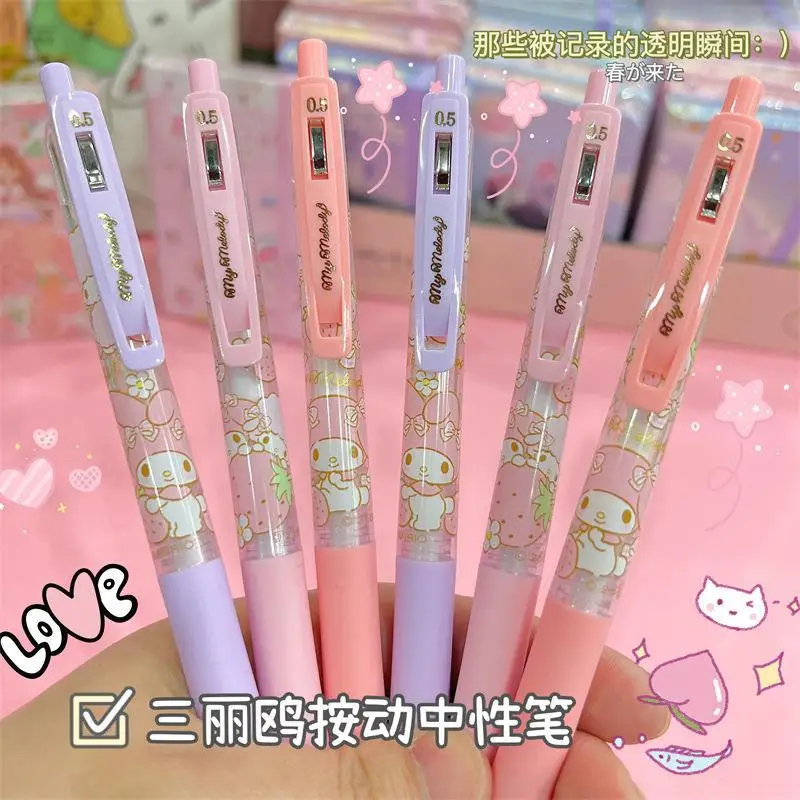 Kawaii Sanrios Signature Pen Cute My Melody Cartoon Anime 0.5Mm Black Girl Heart Press Gel Pen Stationery Toys for Girls Gift
Kawaii Sanrios Signature Pen Cute My Melody Cartoon Anime 0.5Mm Black Girl Heart Press Gel Pen Stationery Toys for Girls Gift