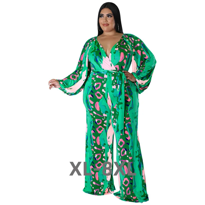 Plus Size Women Jumpsuit Fall New Casual Print Sexy Off Shoulder Long Sleeve Ladies Clothing Fashion Loose 3xl 4xl 5xl 6xl
Plus Size Women Jumpsuit Fall New Casual Print Sexy Off Shoulder Long Sleeve Ladies Clothing Fashion Loose 3xl 4xl 5xl 6xl