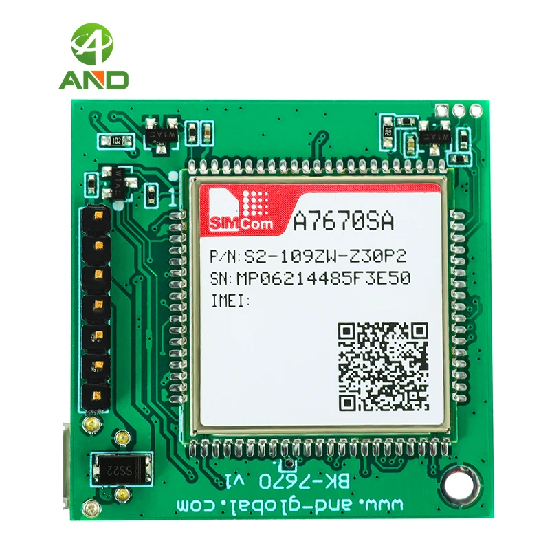 SIMCOM A7670SA 4G Cat 1 со стандартным ядром беспроводная плата для связи TTL 2 слота SIM-карты