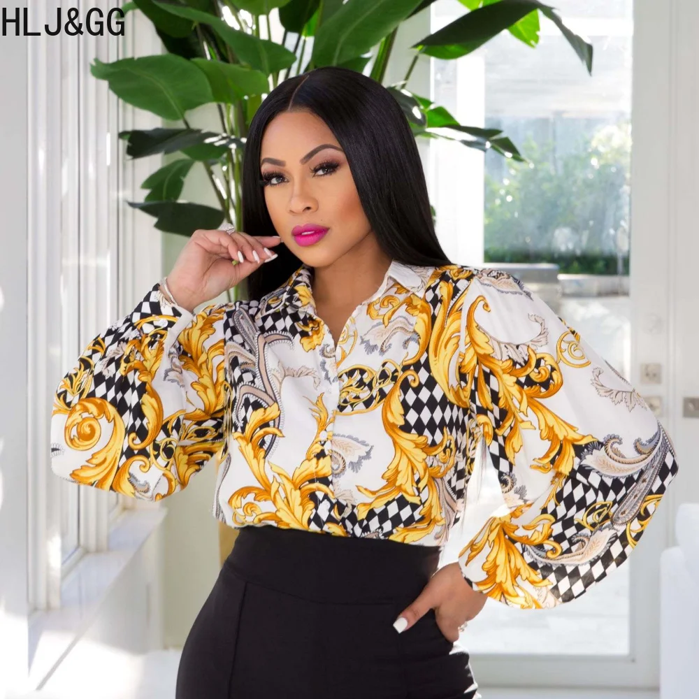 HLJ&GG Elegant Office Lady African Retro Print Shirt Women Turndown Collar Long Sleeve Tops Female Vintage Clothing Streetwear
HLJ&GG Elegant Office Lady African Retro Print Shirt Women Turndown Collar Long Sleeve Tops Female Vintage Clothing Streetwear