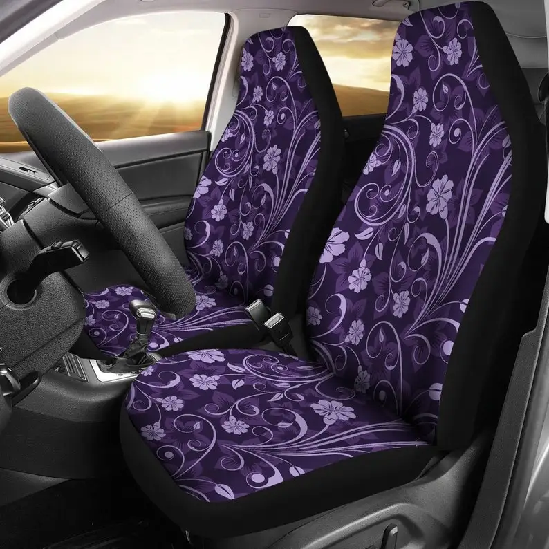 Purple Navy Floral Flowers Car Seat Covers Pair, 2 Front Seat Covers, Car Seat Protector, Car Accessories
Purple Navy Floral Flowers Car Seat Covers Pair, 2 Front Seat Covers, Car Seat Protector, Car Accessories