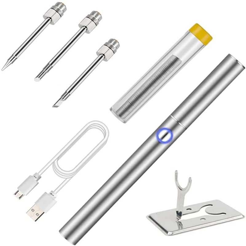 USB Soldering Iron Kit 5V 8W with Indicator USB 510 Interface Portable Microelectronic Repair Soldering Iron Tool 
USB Soldering Iron Kit 5V 8W with Indicator USB 510 Interface Portable Microelectronic Repair Soldering Iron Tool