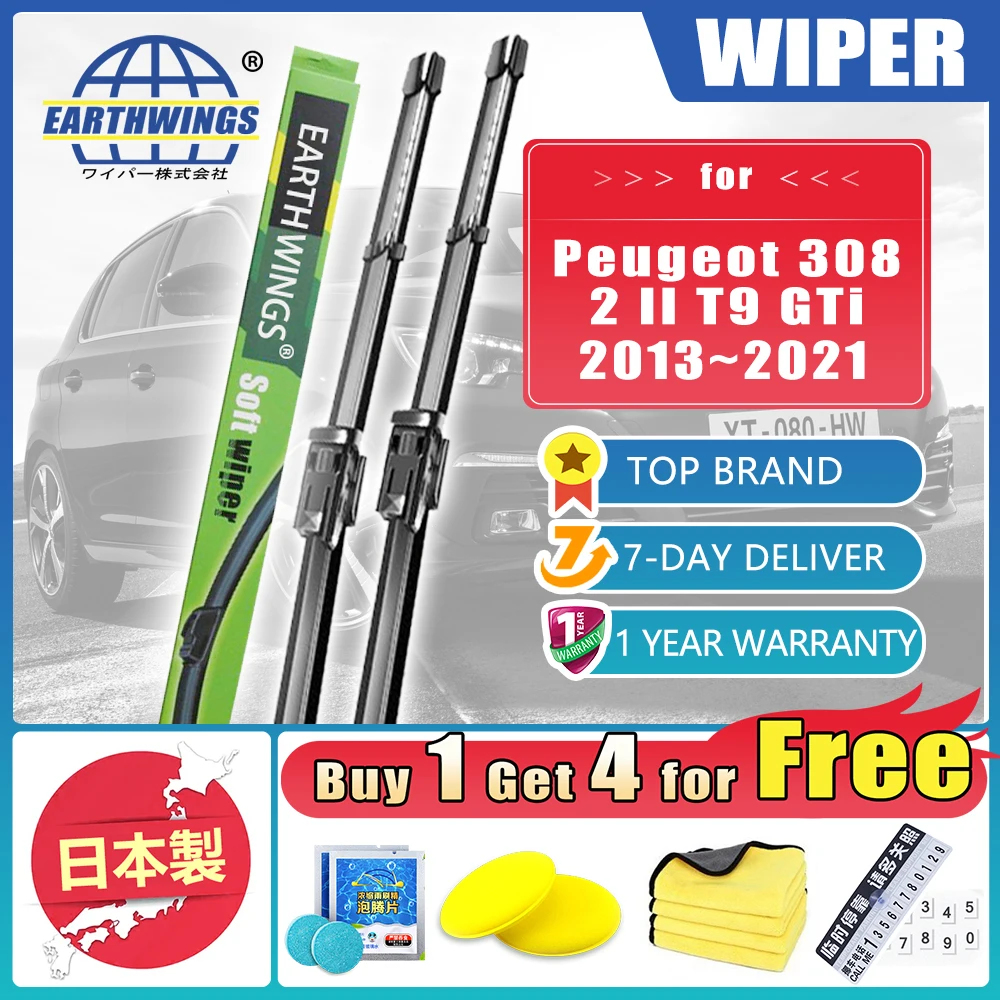For Peugeot 308 2 II T9 2013 2014 2015 2016 2017 2018 2019 2020 2021 GTi Front Wiper Blades Brushes Windscreen Car Accessories
For Peugeot 308 2 II T9 2013 2014 2015 2016 2017 2018 2019 2020 2021 GTi Front Wiper Blades Brushes Windscreen Car Accessories