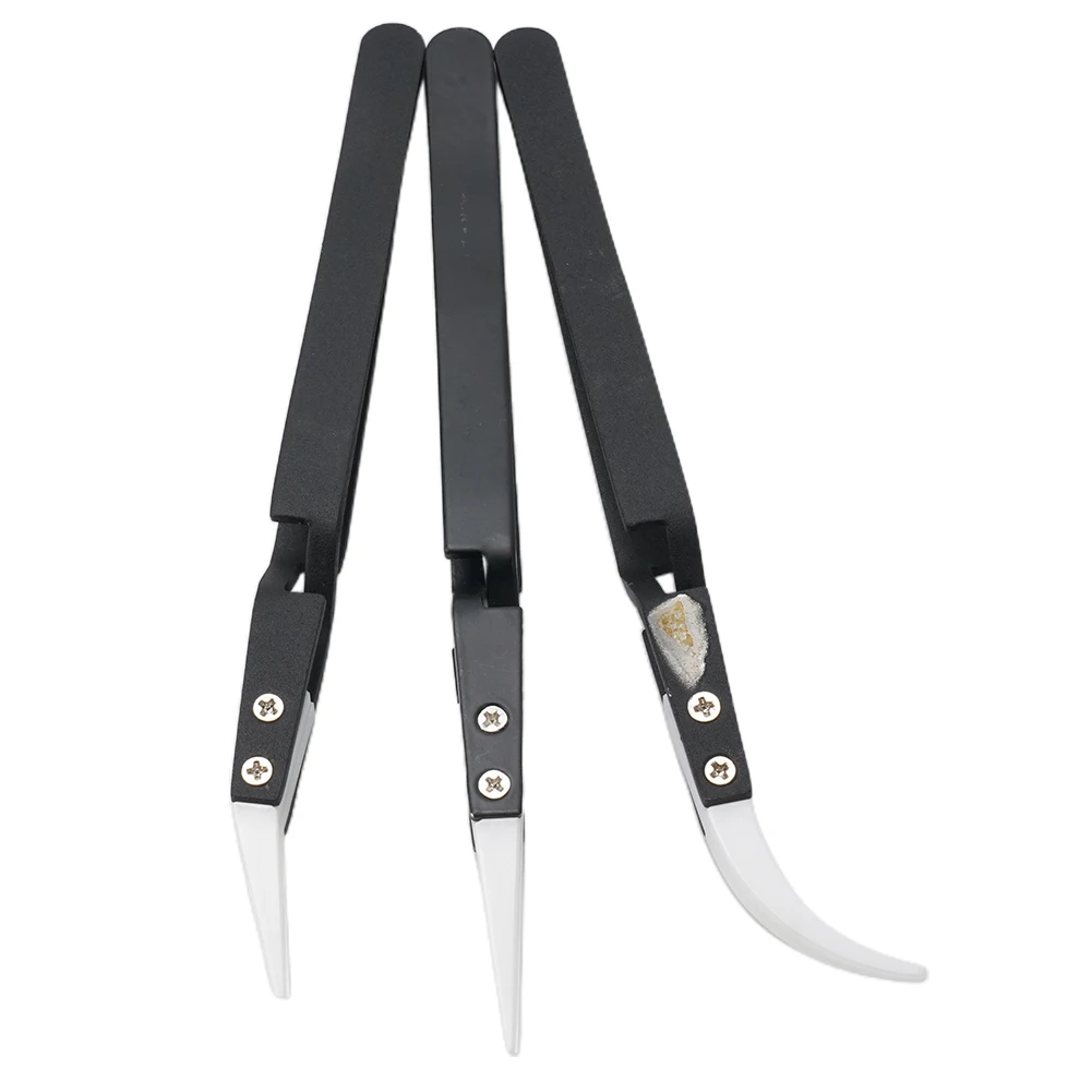 Ceramic Tweezers Tweezers Replacement 3 Pcs Accessories Ceramic Electronic Soldering Reverse Acid Resistant Straight Tip
Ceramic Tweezers Tweezers Replacement 3 Pcs Accessories Ceramic Electronic Soldering Reverse Acid Resistant Straight Tip