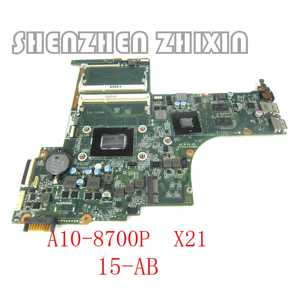 yourui for HP PAVILION 15-AB 15Z-AB Motherboard with R6 M360 2GB A10-8700P 809408-601 809408-001 DA0X21MB6D0 X21 Fully Teste
yourui for HP PAVILION 15-AB 15Z-AB Motherboard with R6 M360 2GB A10-8700P 809408-601 809408-001 DA0X21MB6D0 X21 Fully Teste