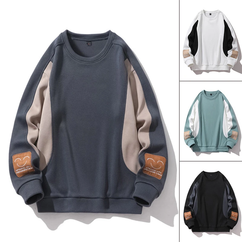 New Loose Men Sweatshirt Casual Patchwork Tops O-neck Pullover Spring Autumn Tide Sweatshirts Long Sleeve Tops
New Loose Men Sweatshirt Casual Patchwork Tops O-neck Pullover Spring Autumn Tide Sweatshirts Long Sleeve Tops