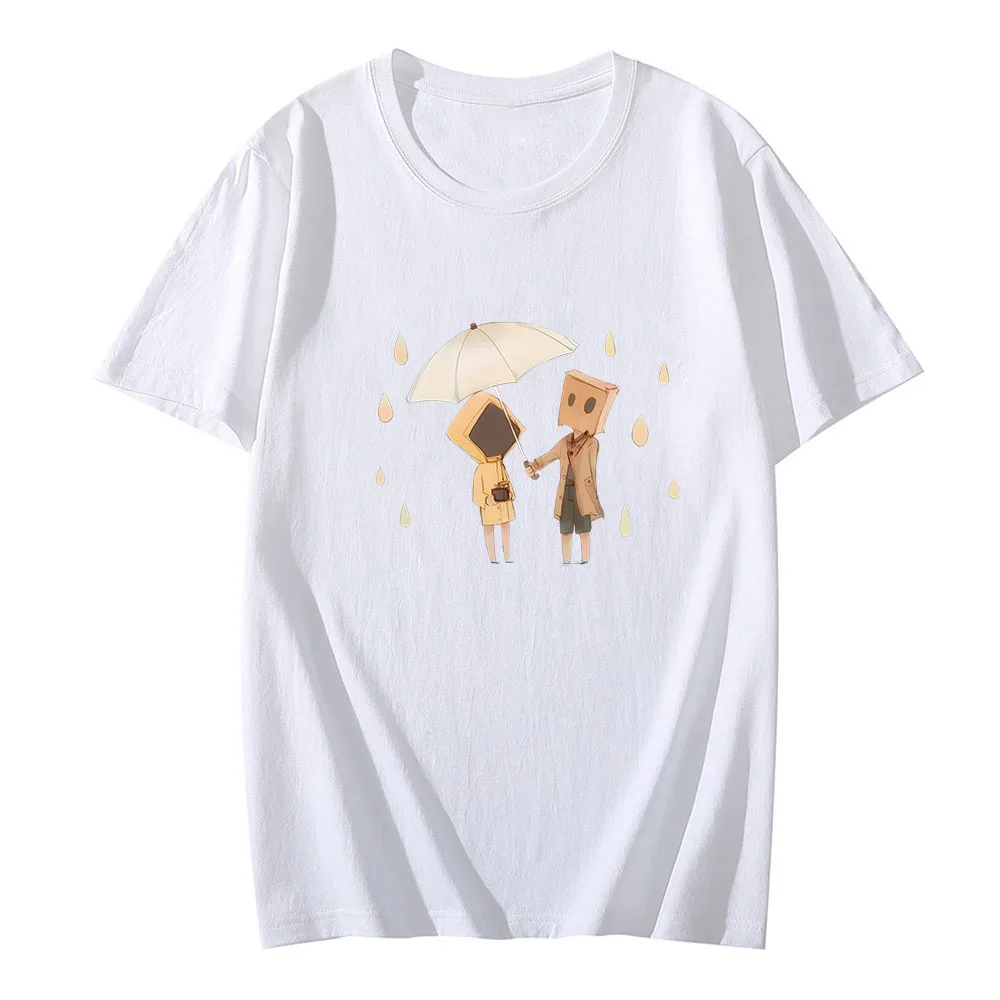 Terror Adventure Little Nightmares Ⅱ Mono Six T-shirts MEN Hot Horror Game T Shirts 100% Cotton Tshirts Open An Umbrella Cartoon 
Terror Adventure Little Nightmares Ⅱ Mono Six T-shirts MEN Hot Horror Game T Shirts 100% Cotton Tshirts Open An Umbrella Cartoon