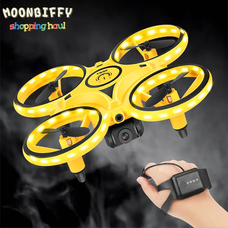 

Mini Watch RC UFO Rrone Gesture Sensing Quadcopter Interactive Induction Helicopter Aircraft Altitude Hold Drone Toys for boys