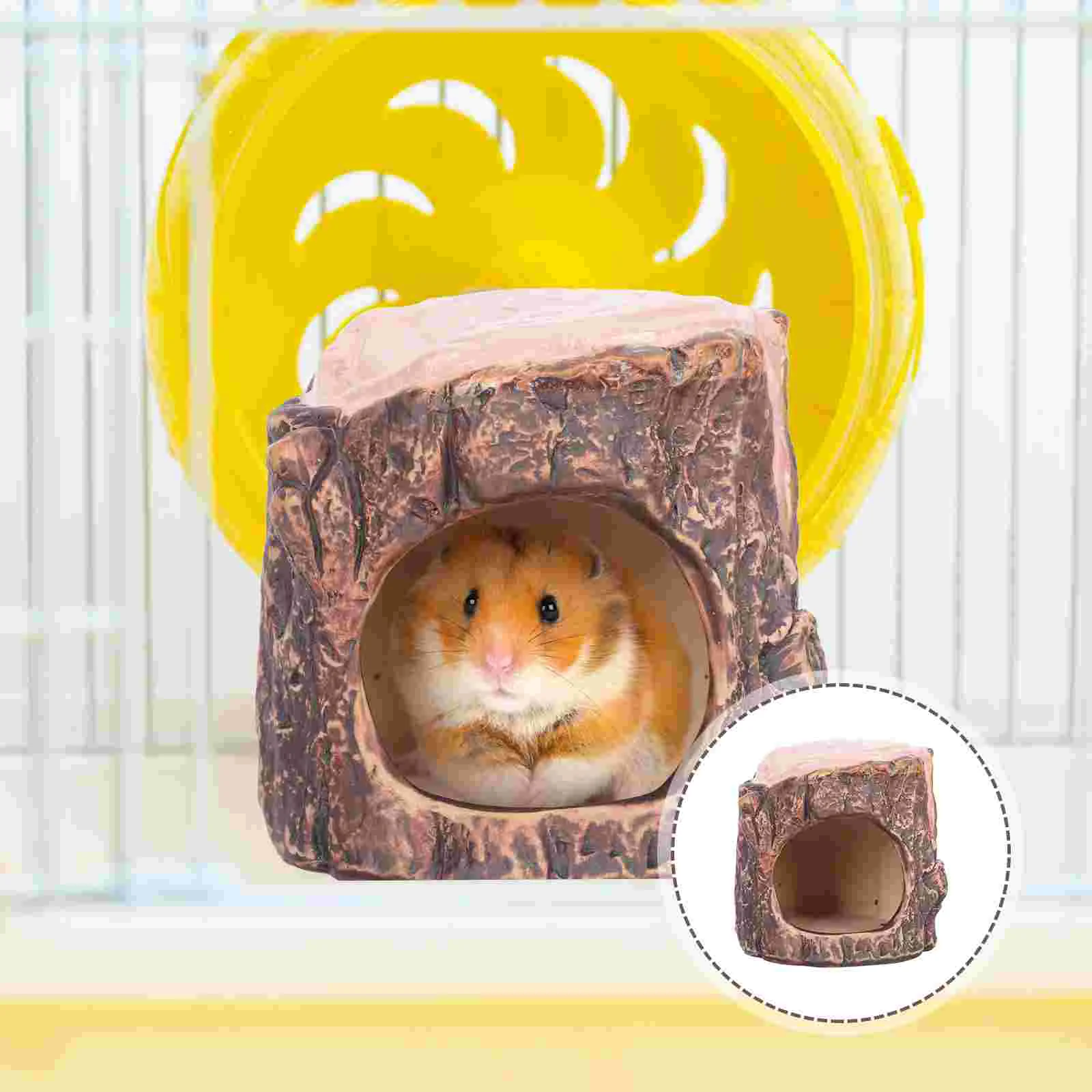 

Nest Pet Squirrel Ceramic Summer Hedgehog House Hamster Bed Hideout Cage Sleeping Rat Chinchilla Hideaway Hut Mini Cooling Sofa